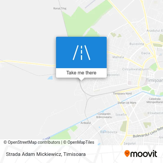 Strada Adam Mickiewicz map