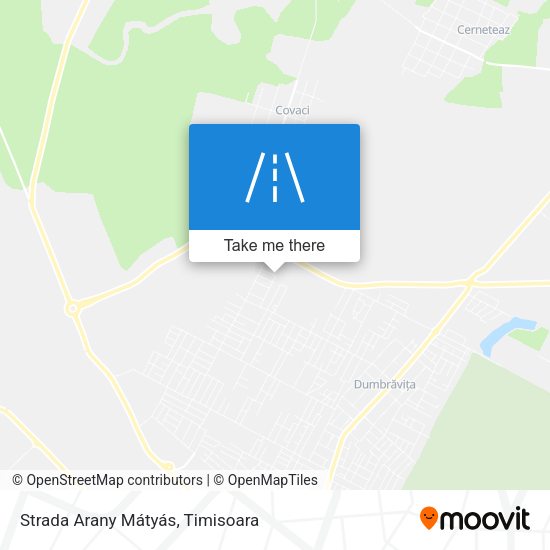 Strada Arany Mátyás map