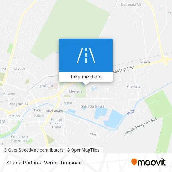 Strada Pădurea Verde map