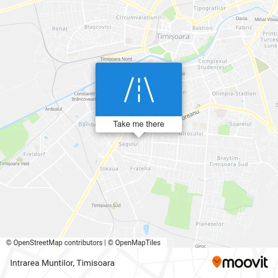 Intrarea Muntilor map