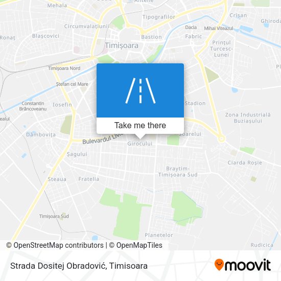 Strada Dositej Obradović map