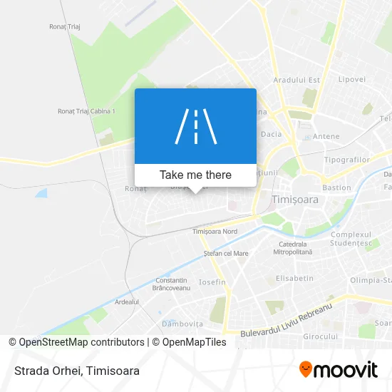 Strada Orhei map
