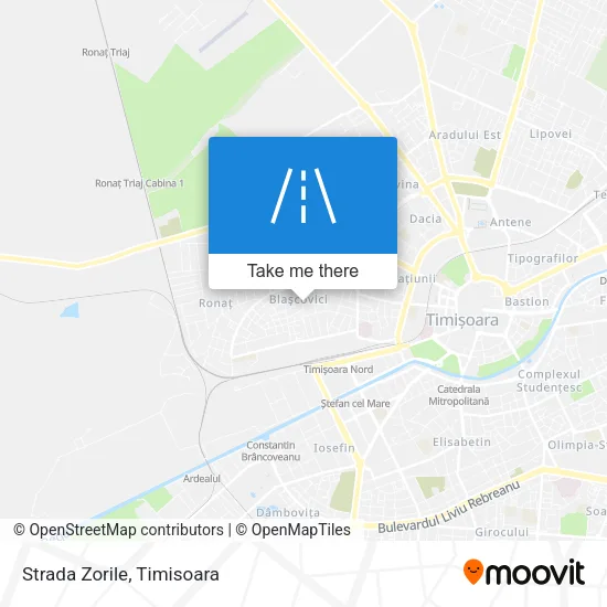 Strada Zorile map