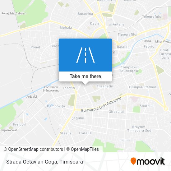 Strada Octavian Goga map