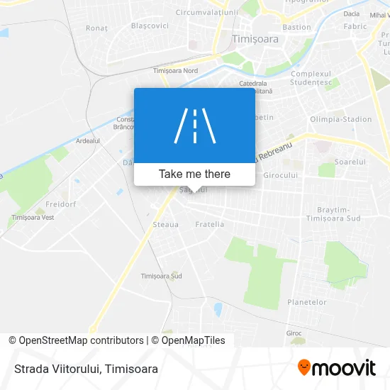 Strada Viitorului map