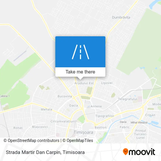 Strada Martir Dan Carpin map