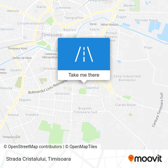 Strada Cristalului map