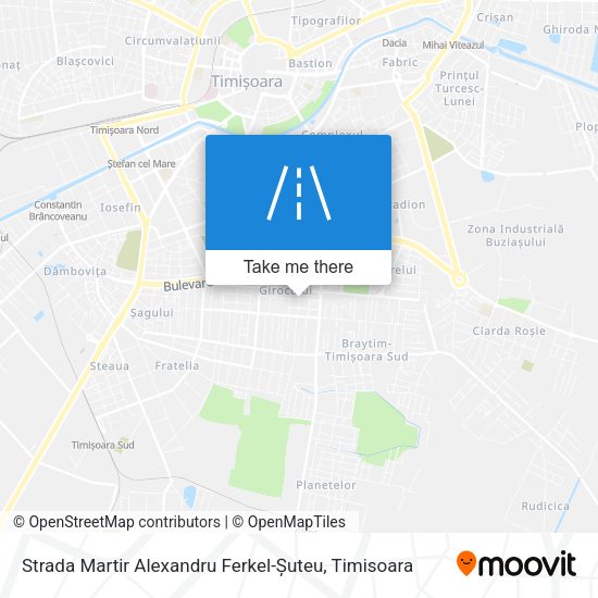 Strada Martir Alexandru Ferkel-Șuteu map