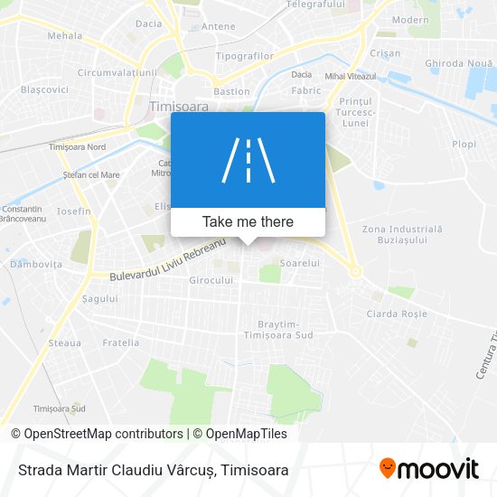 Strada Martir Claudiu Vârcuș map