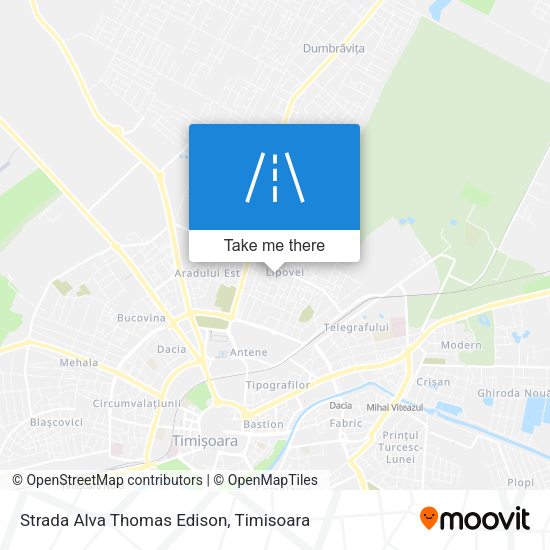 Strada Alva Thomas Edison map
