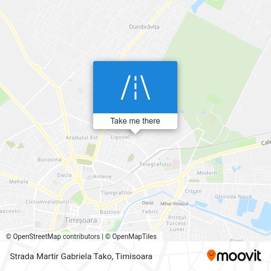 Strada Martir Gabriela Tako map