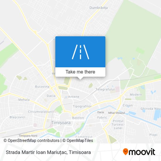 Strada Martir Ioan Mariuțac map