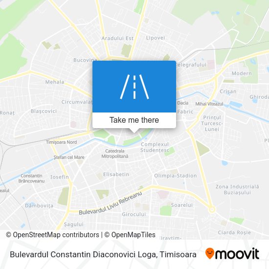 Bulevardul Constantin Diaconovici Loga map