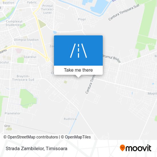 Strada Zambilelor map