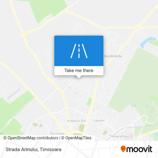 Strada Arinului map