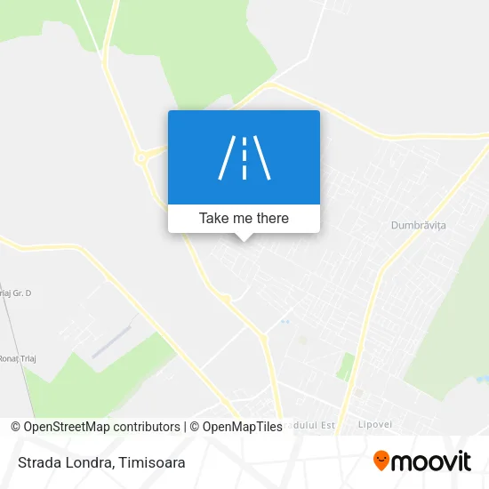 Strada Londra map