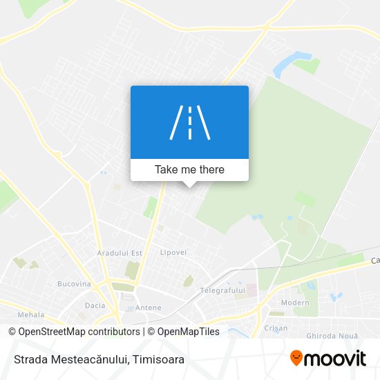 Strada Mesteacănului map