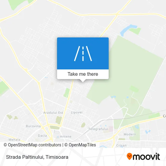 Strada Paltinului map