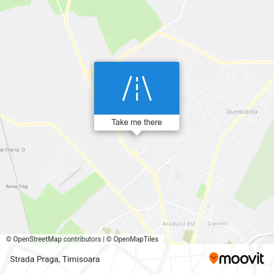 Strada Praga map
