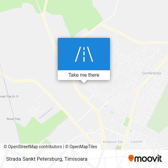 Strada Sankt Petersburg map