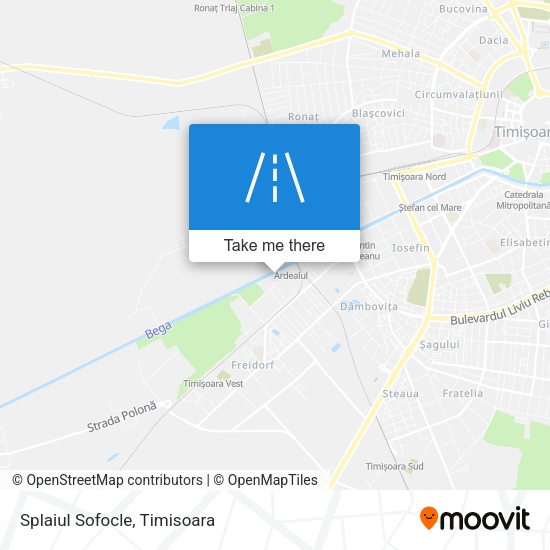 Splaiul Sofocle map