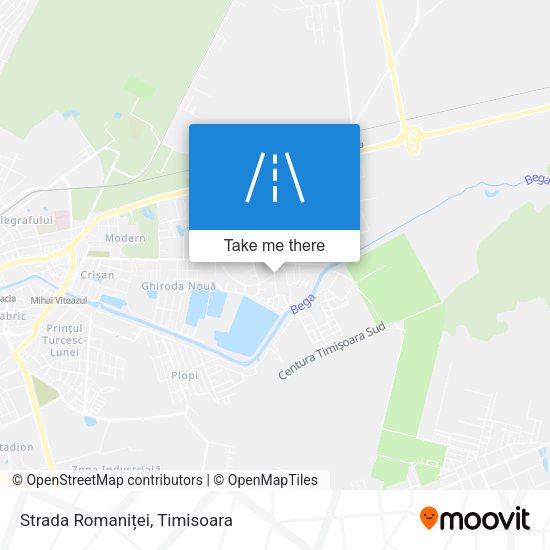 Strada Romaniței map
