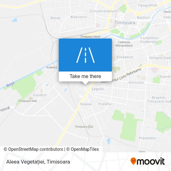 Aleea Vegetației map