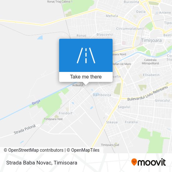Strada Baba Novac map