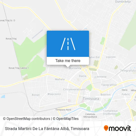 Strada Martirii De La Fântâna Albă map