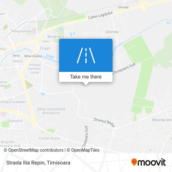 Strada Ilia Repin map