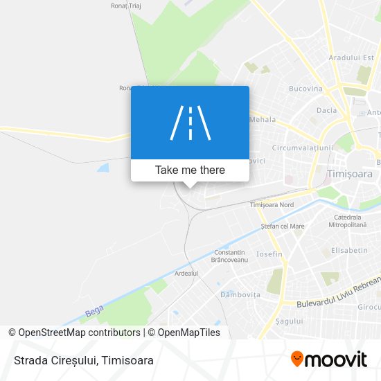 Strada Cireșului map