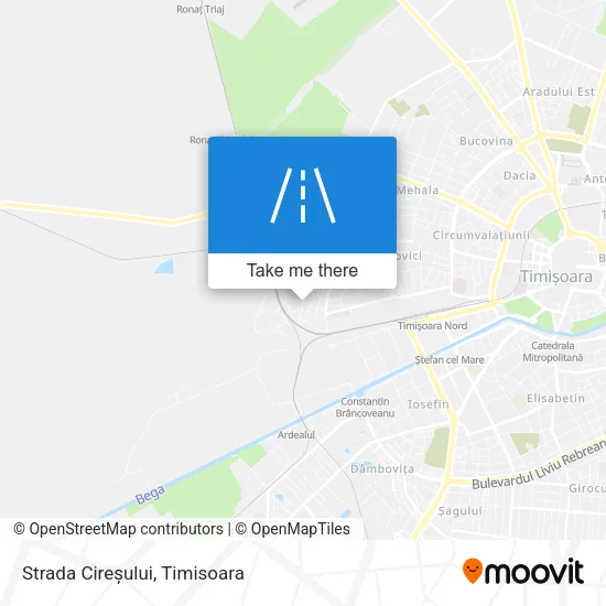 Strada Cireșului map