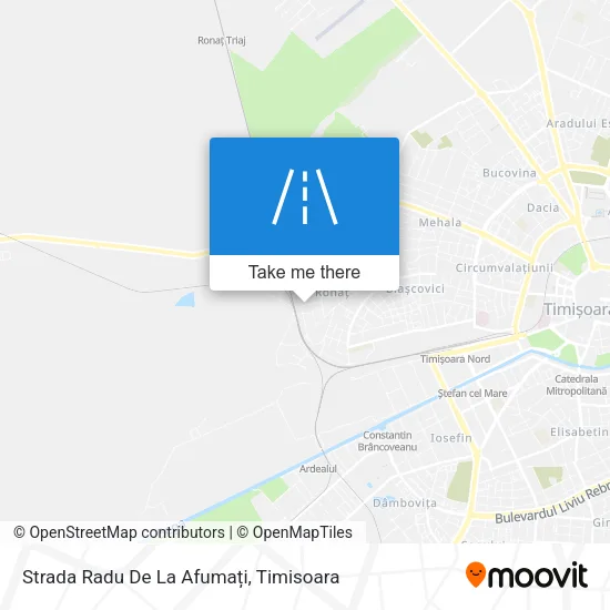 Strada Radu De La Afumați map