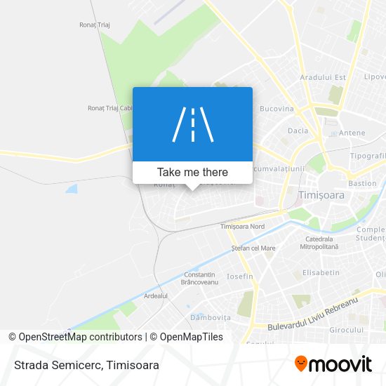 Strada Semicerc map