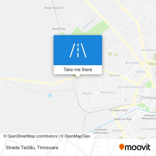 Strada Tazlău map
