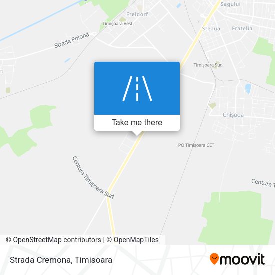 Strada Cremona map