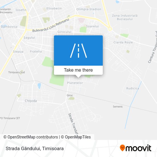 Strada Gândului map