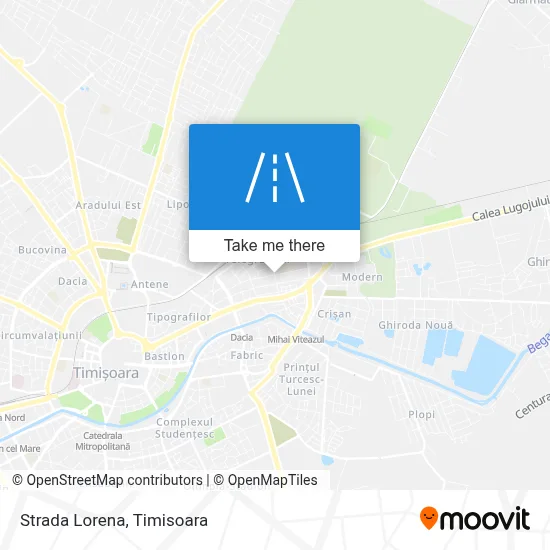 Strada Lorena map