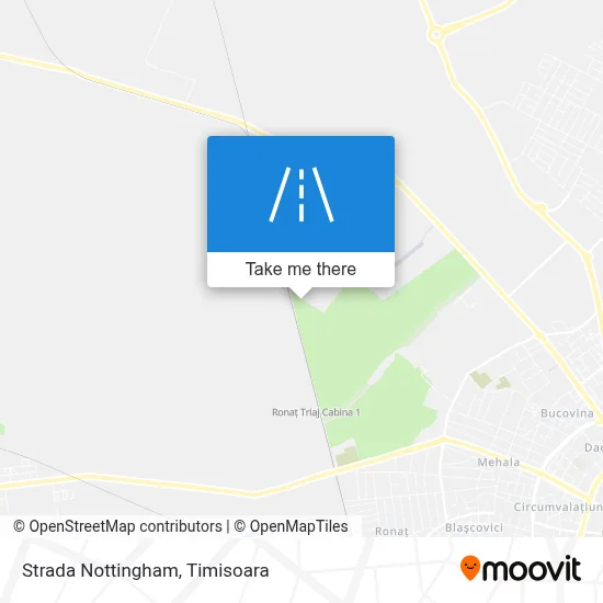 Strada Nottingham map