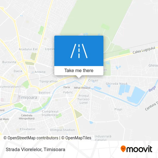 Strada Viorelelor map