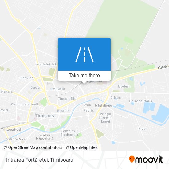 Intrarea Fortăreței map