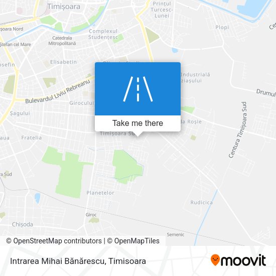 Intrarea Mihai Bănărescu map