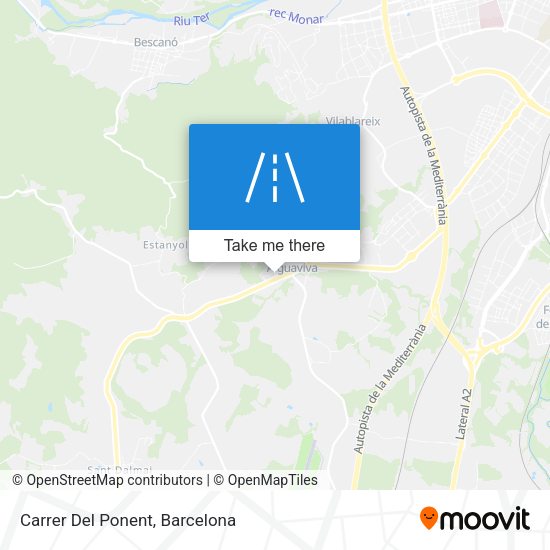 Carrer Del Ponent map