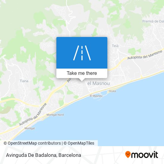 Avinguda De Badalona map