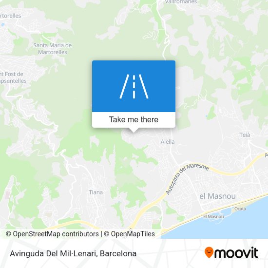 Avinguda Del Mil·Lenari map