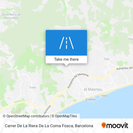 Carrer De La Riera De La Coma Fosca map