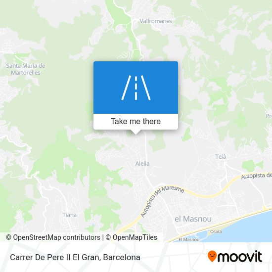 Carrer De Pere II El Gran map