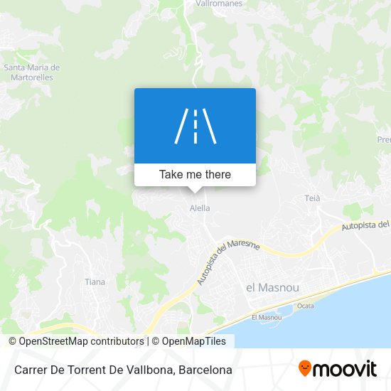 Carrer De Torrent De Vallbona map