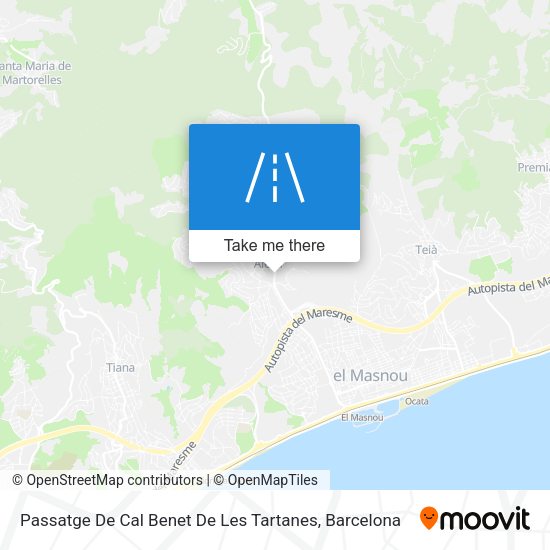 Passatge De Cal Benet De Les Tartanes map