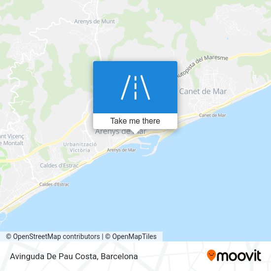 Avinguda De Pau Costa map